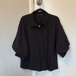 NWT English Factory Balloon sleeve button up, size M